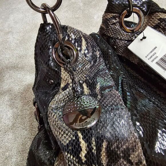 NWT Nine West snakeskin print handbag - Picture 8 of 9